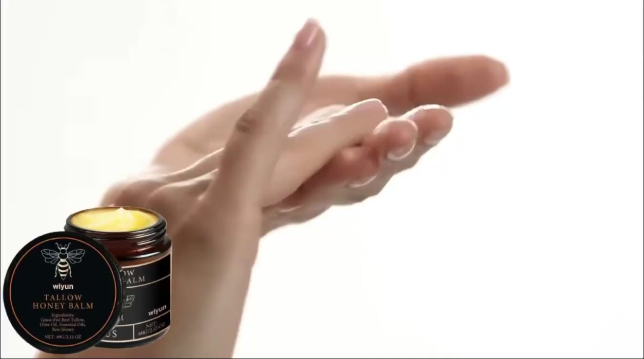 Honey Tallow Glow Balm, Deep Nourishment for Radiant Skin